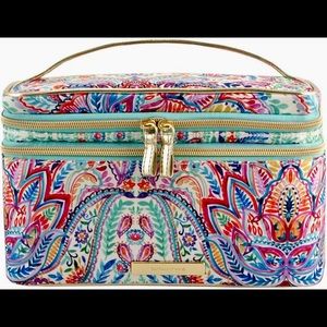 Tartan and Twine Double Zip Train Case